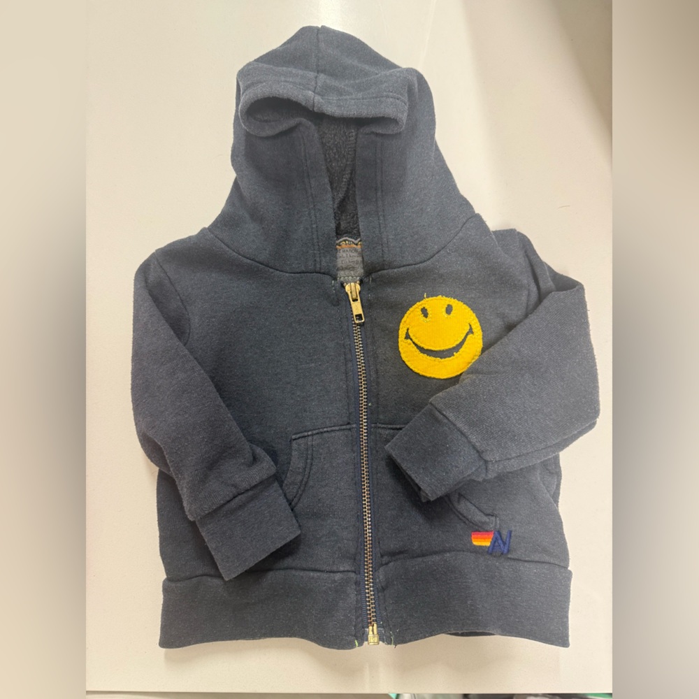 Aviator Nation Blue and Yellow Sweatshirt